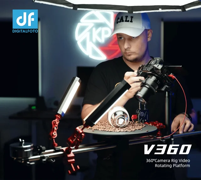 Digitalfoto v360 360 ° カメラプラットフォームビデオ回転 