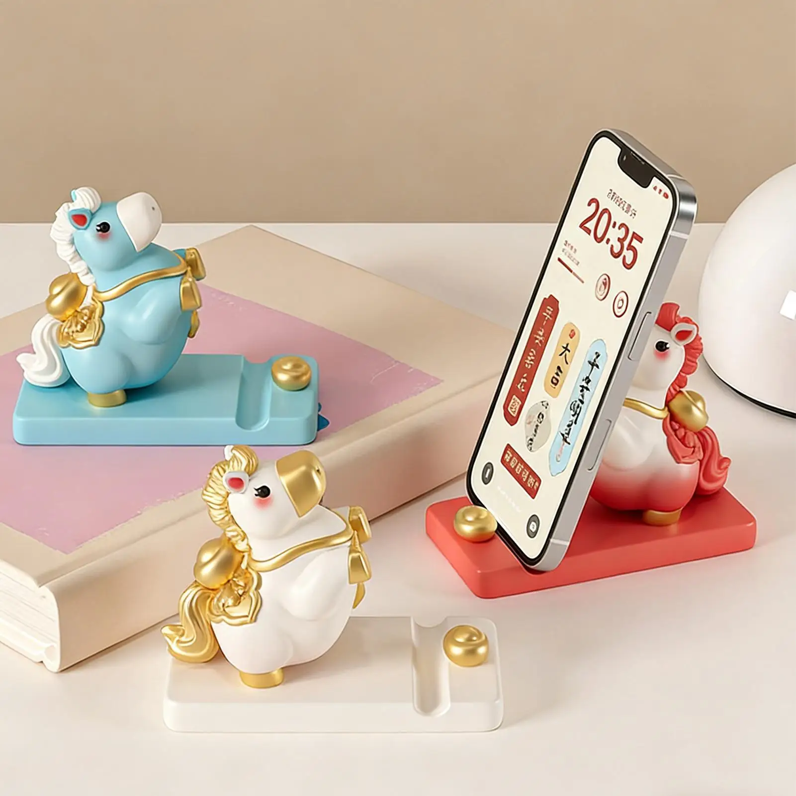 Charming Horse Design Phone Stand - Cute Decorative Holder