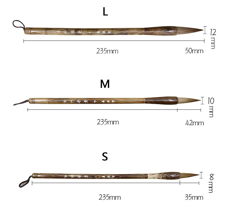 Calligraphy Brush Pen Weasel Hair Chinese Calligraphy Painting