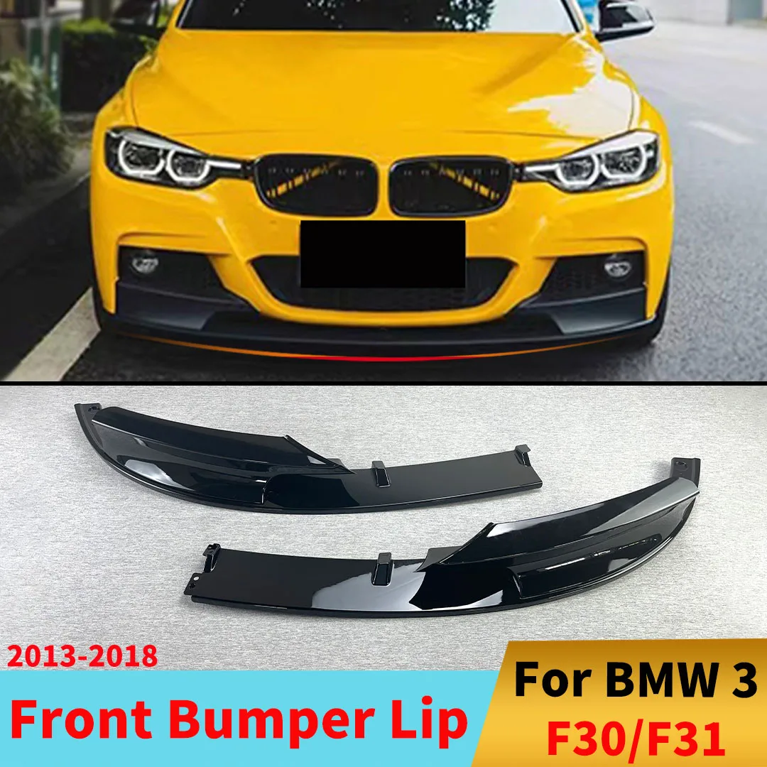

M Style Front Bumper Lip Splitter Air Dam Spoiler For BMW 3 F30 F31 320d 330d 328i 330i 335i 340i 2013-2018 Tuning Accessories