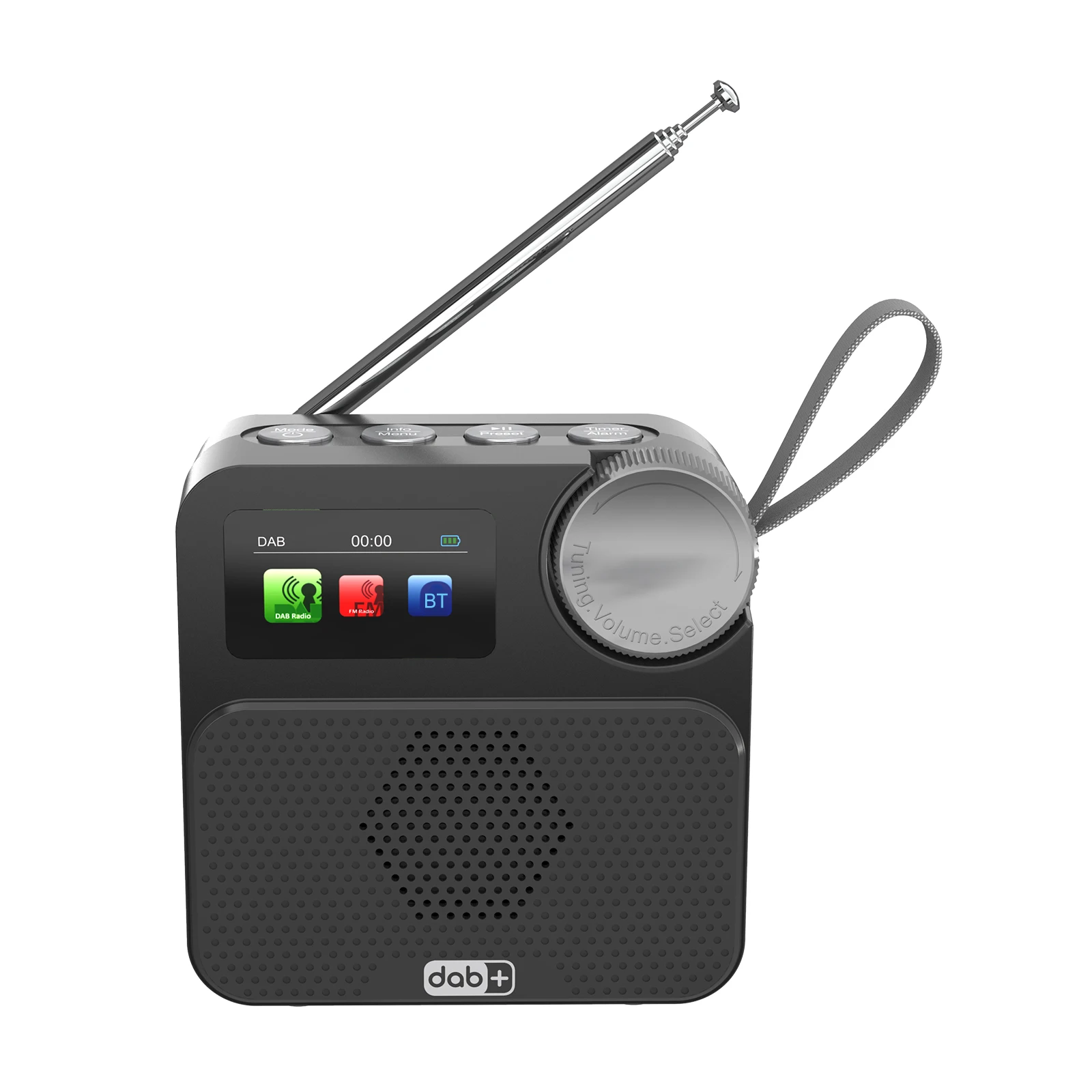 블루투스 호환 인터넷 FM 라디오 1.47인치 컬러 디스플레이가 있는 충전식 Wi-Fi 라디오 외부 안테나 휴대용 FM 라디오