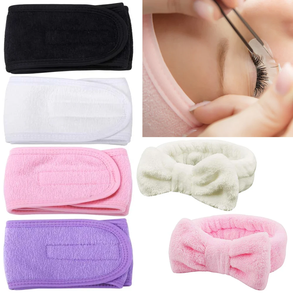 

1Pcs Eyelash Spa Headband Lash Extension Supplies Grafting Eyelashes Makeup Head Bands Shower Wash Face Cosmetic Make Up Tools