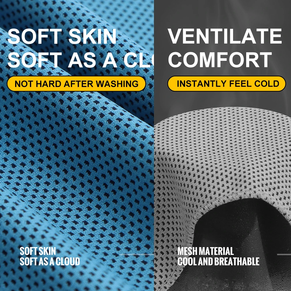 WRELS Summer Sweat-absorbing Quick-drying Ice-cold Sweat-wiping Sports Towel Suitable for Badminton, Basketball, Running