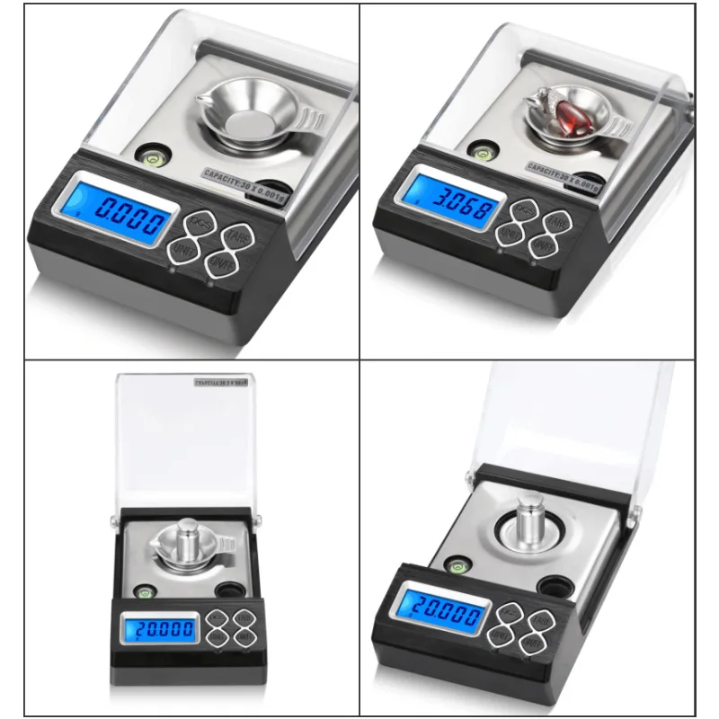 10pcs 50g0 001g Pocket Scale Carat Ct33 Jewelry Bird's Nest Scale Precision Portable Gram