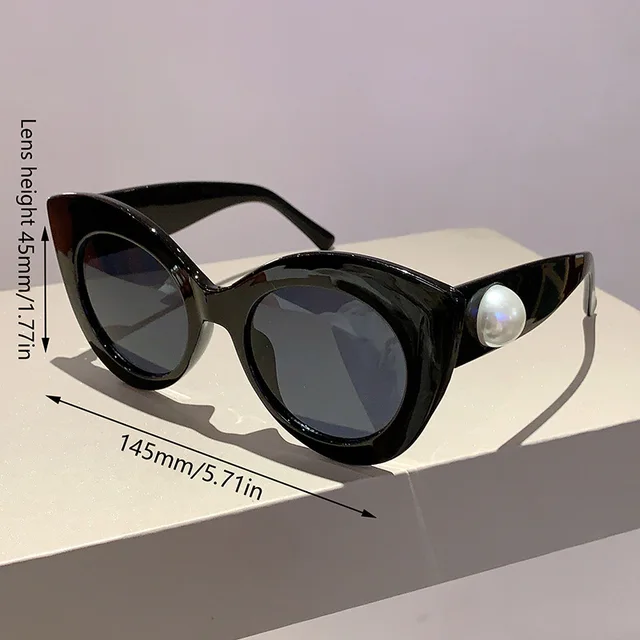 Gafas de sol estilo ojo de gato de gran tamaño Vintage 5