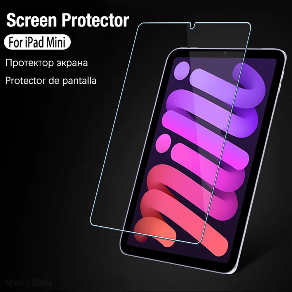 Premium Tempered Glass Screen Protectors for iPad Mini Tablets - 2 Pack