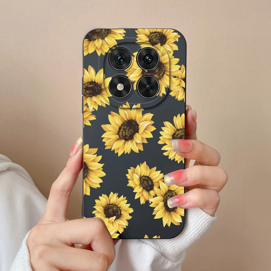 Floral Liquid Silicone Full Protection Phone Case - Elegant and Durable Cover