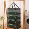 Folding Food Drying Net Anti-mosquito Dry Rack for Herbs Hanging Basket Dryer Bag Mesh Herb Drying Net for Vegetable Fruit 1