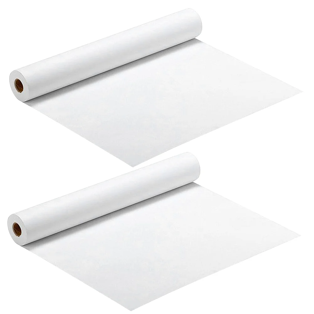

2pcs White Kraft Paper Roll Kids Easel Paper Roll Kraft And Craft Paper Roll for Easel Drawing DIY Painting and Crafts Projects