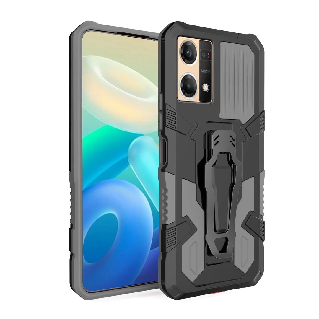 Custodia Antiurto Per Oppo Reno 7 4G 6 5 4 Lite 2F 2Z F19 F17 F11 Pro Anti Shock Clip Da Cintura Custodia Per Armatura Cavalletto Cover Posteriore Del