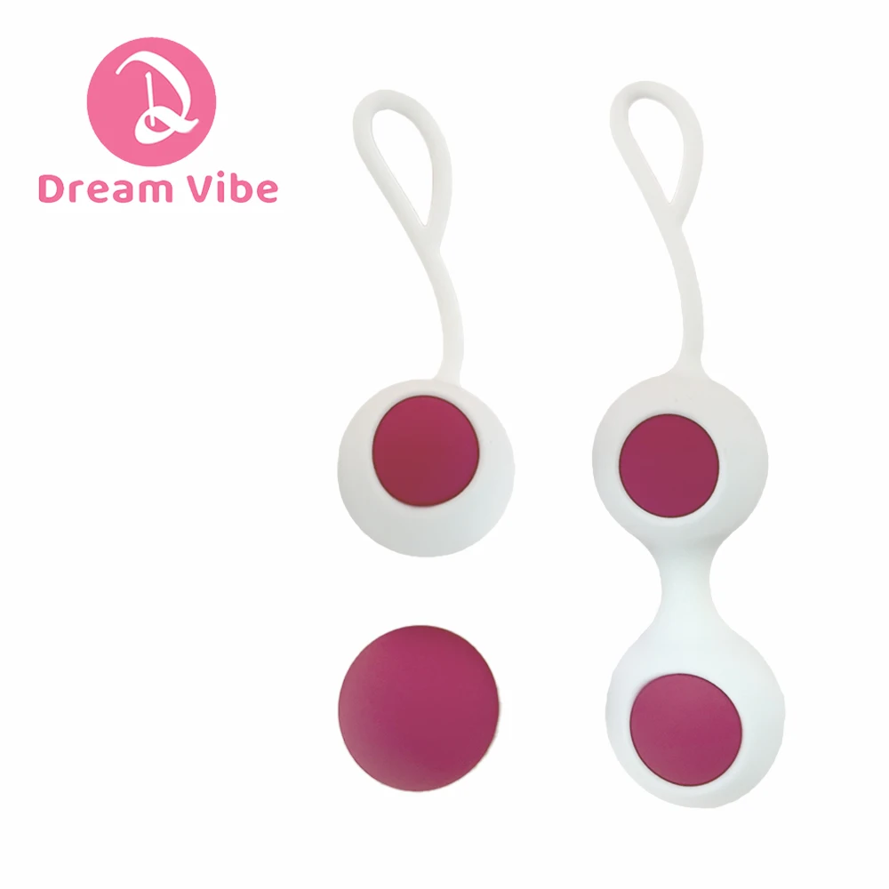 Silicone Kegal Balls White and Pink Extra Weight Ball Vagina Tighten Trainer Pelvic Floor Muscles Strengthen Woman Wellness