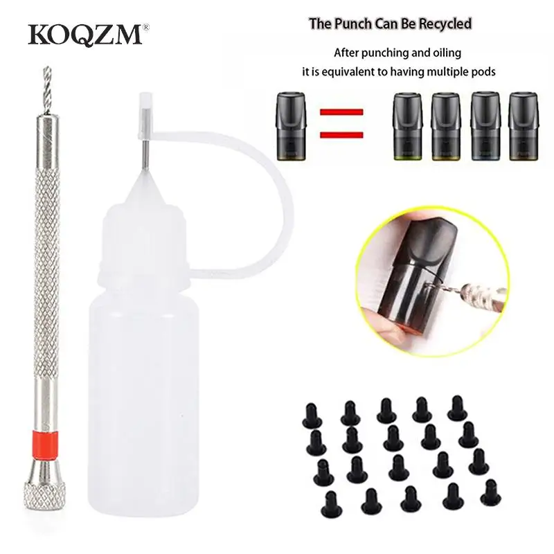 Pod Hole-Punching Oil Grasing Set Per Relx Infinit Classic Pod, Compatibile Yooz Sp2S Universal Pod Hole Oling Tool Set