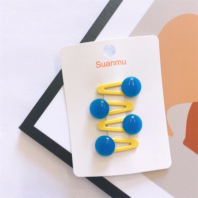 2025 neue 4 teile/satz süße haarspange für Kinder transparente Bohnen haarklammer Baby Mädchen Pony Clips Kinder haarspangen haarschmuck mädchen – Detail 6
