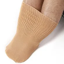 Cotton Socks Male Edema Obesity Care Antibacterial Loose Diabetic Socks Sugar Foot