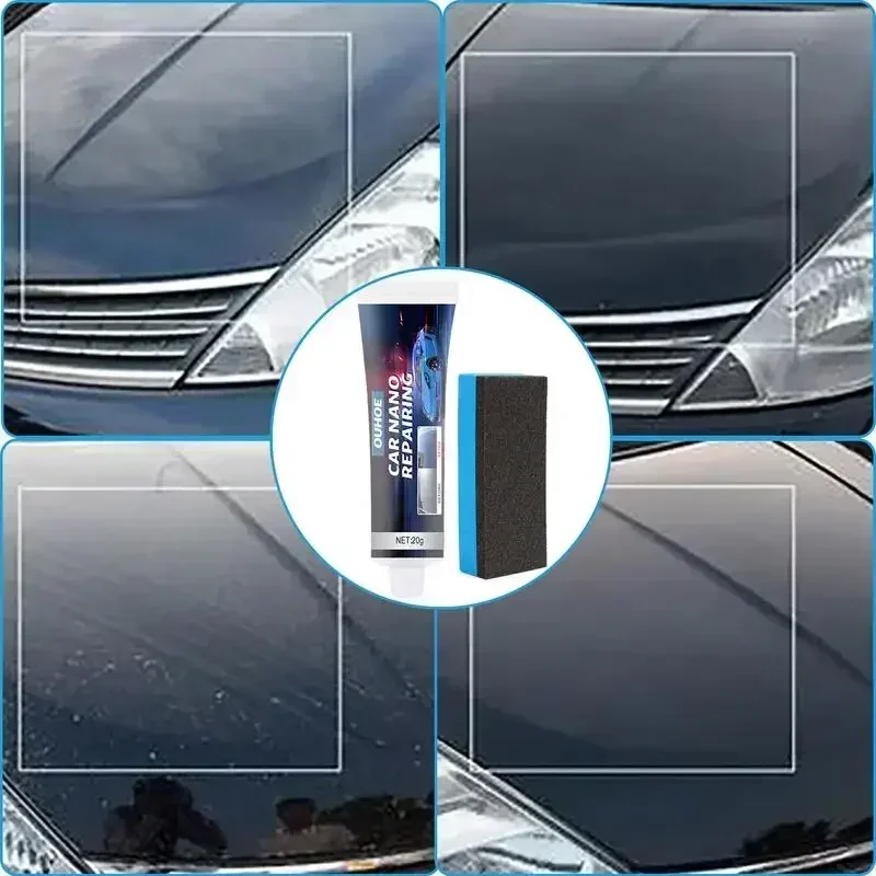 Auto Paint Hydrophobic Coating 20g Car Wax Auto Paint Care Paste with sponge Care Accessories Polishing Wax car glass coating