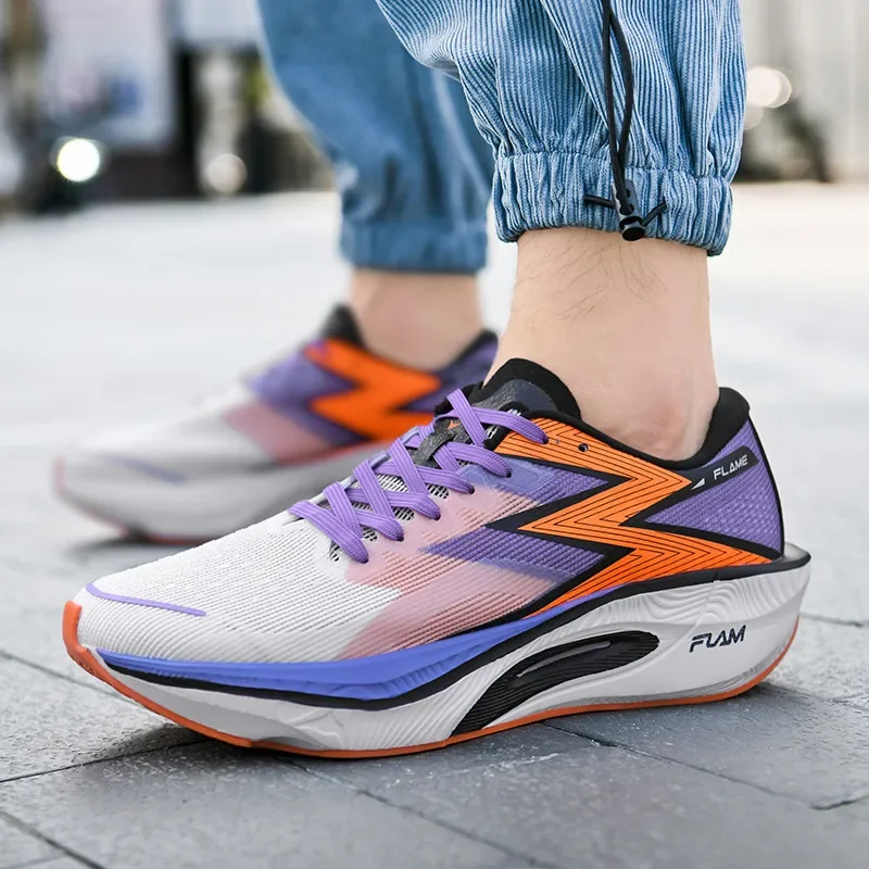 Carbon Board Running Shoes - Breathable, Lightweight, Nonskid Athletic Sneakers