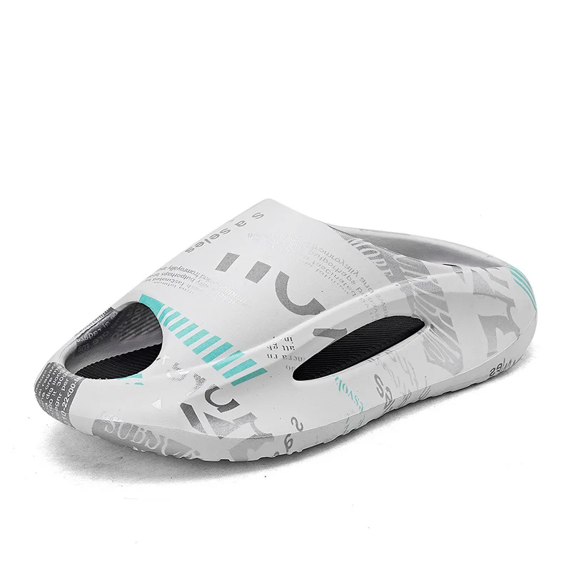 Sliptofflor för män Halkskydd Bekväm med tjock sula Mjukt skum Sliders Sliders Sliders för inomhus utomhus_voghion.com