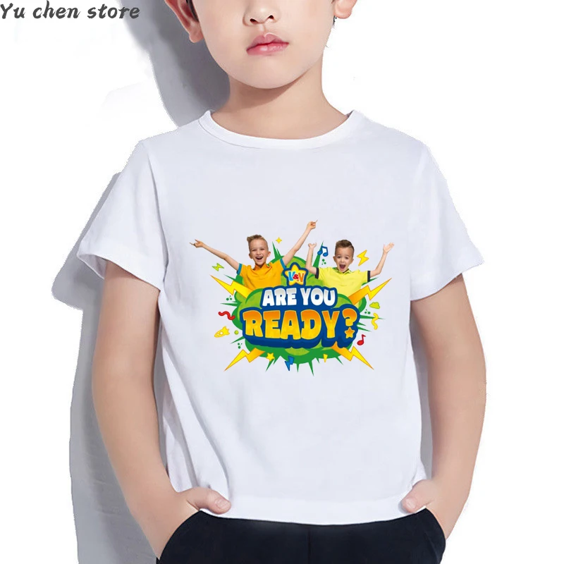 2022 New Hot Boys' T-shirt Fun Vlad Niki Printed Children's Summer Top Short Sleeve Fashion Harajuku Boys' White T-shirt t-shirt kid dress	
