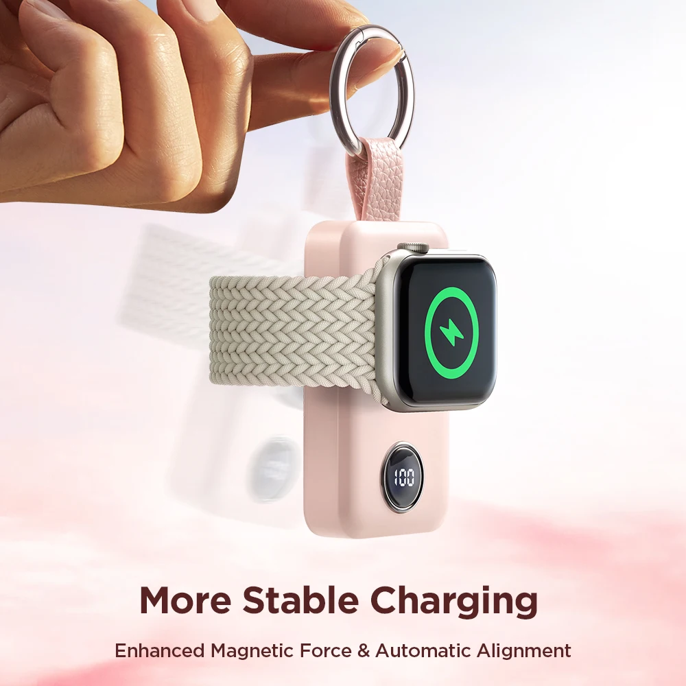 Joyroom 2000mAh Portable Wireless Charger for Apple Watch Series 8/Ultra/7/6/5/4/3/2/SE iWatch Charger Magnetic Power Bank - Image 4