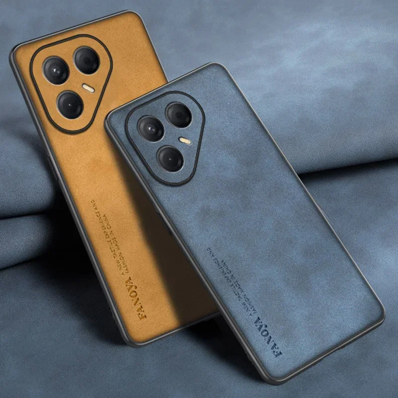 Luxury PU Leather Phone Case with Silicone Full Protection - Enhanced Back Cover Coque