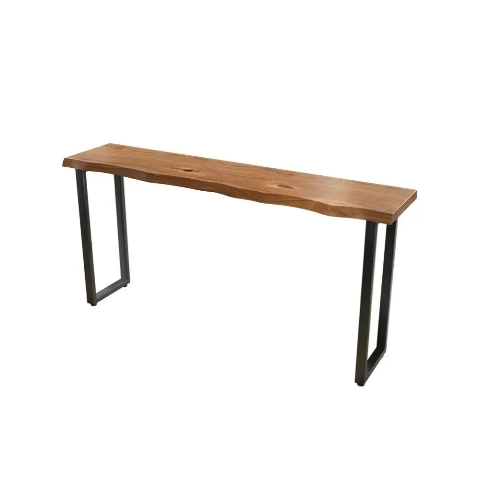 Bar Table Chair Combination Bar Table VIP6 Solid Wood Bar Long Bar Table Home High-foot Balcony Dessert Shop Table and Chair Leisure Combination