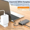 USB C HUB Type C to RJ45 4K 30Hz HDMI VGA Adapter SD TF USB 3.0 2.0 Docking PD 87W USB C Splitter for MacBook Pro Air 4