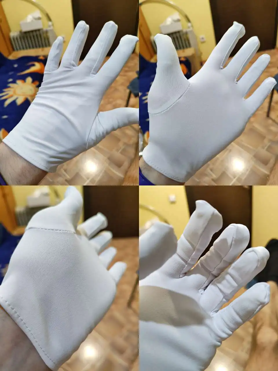 Men Women Full Finger Etiquette White Cotton Gloves Waiters/Drivers/Jewelry/Workers Mittens Sweat Absorption Gloves full finger gloves cotton gloves etiquette gloves jewelry gloves male gloves