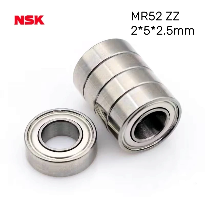 

2/5pcs Deep groove ball NSK Miniature High speed MR52ZZ Bearing 2*5*2.5 mm precise bearings steel