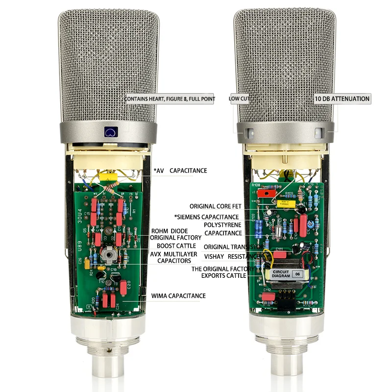 HXZ U87 Top Studio Microphone Condenser Microphone High Quality & Professional recording equipment Suit