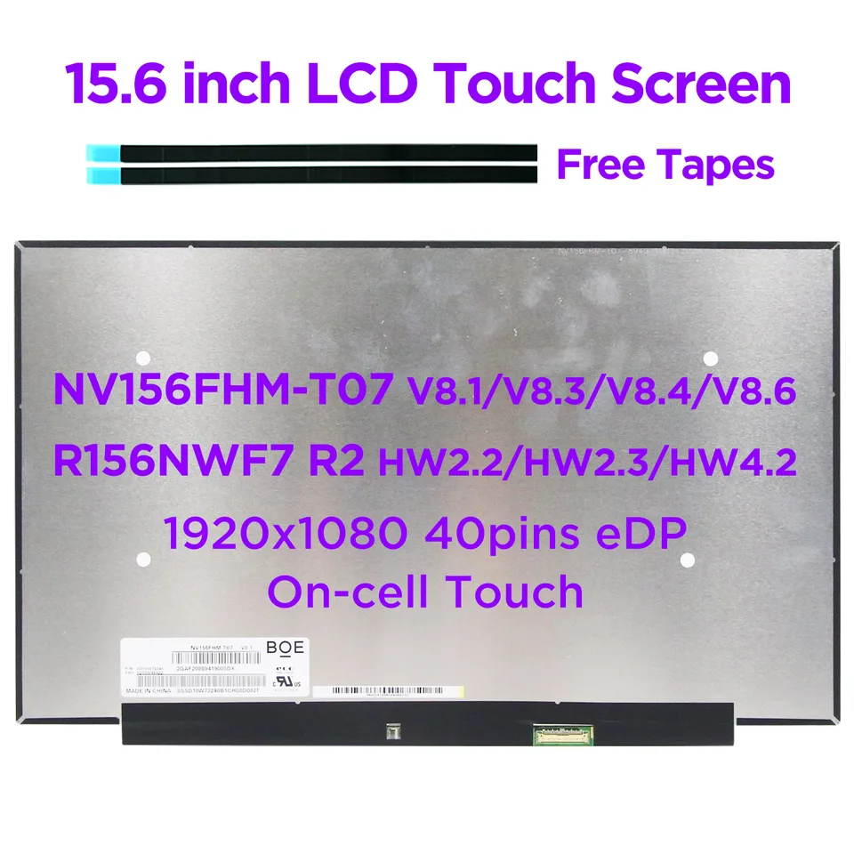 BTSELSS 15.6 40 pines 144HZ FHD 1920 x 1080 B156HAN08.4 reemplazo de