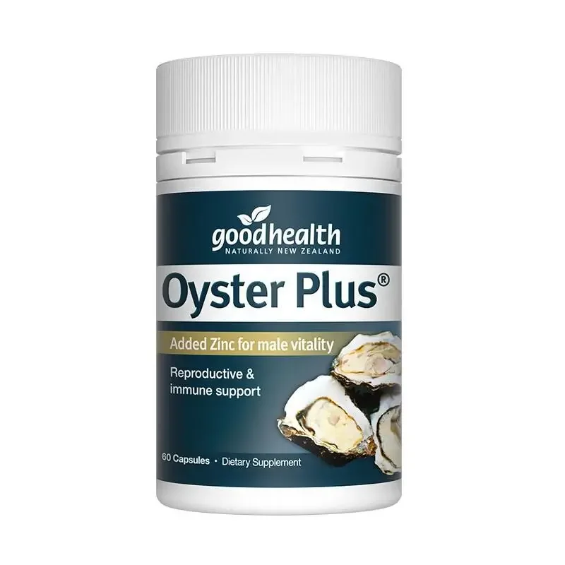 3 Bottles NewZealand GoodHealth Oyster Plus Zinc 60 Vege Capsules Male Tonic Reproductive Health Men Vitality