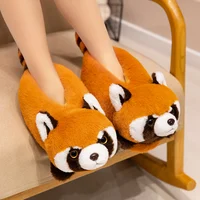 Highland Cow Red Panda Plush Slippers Fox Orange Stuffed House Shoes Women Men Winter Indoor Fluffy Slipper Christmas Gifts - Image 3