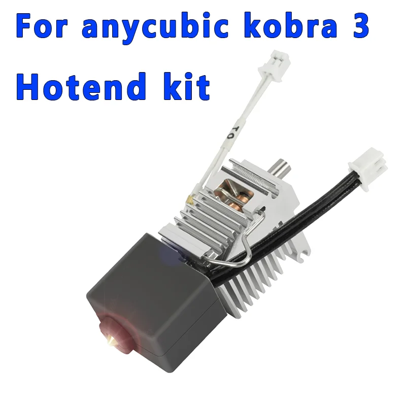 Für anycubic kobra 3 hotend kit mit kühler kühlkörper und 0,4mm düse anycubic kobra 3 düse hotend kit