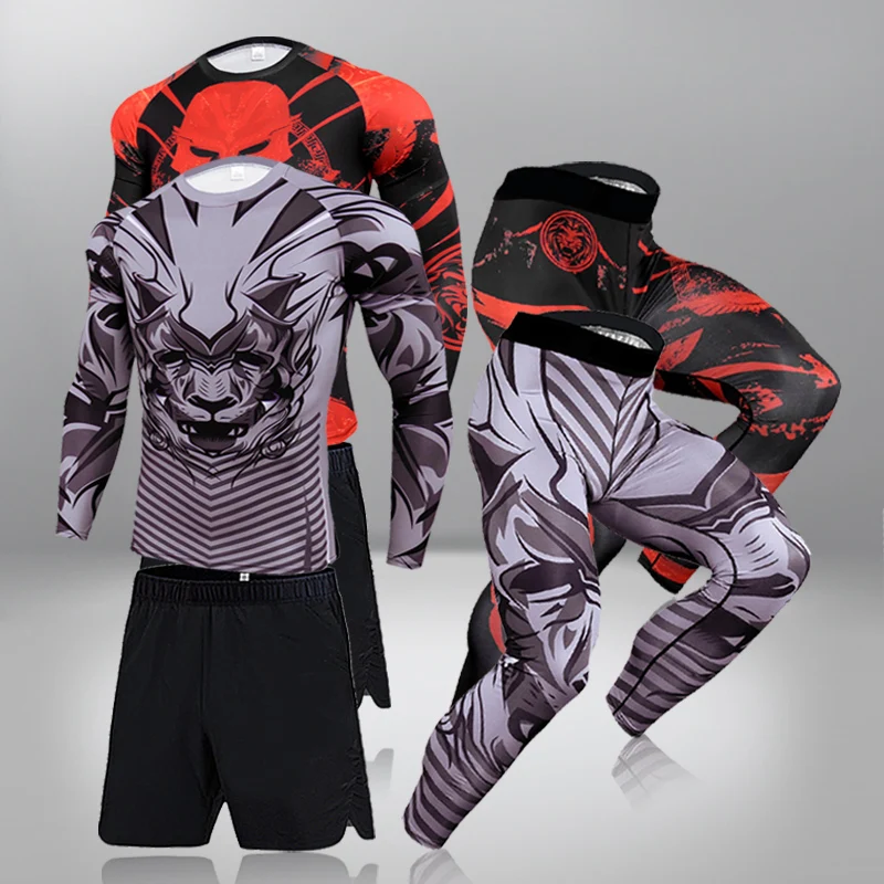 

Men's Fitness Running Sports Suit Thermal Undewear Men Undewear Sets Compression Quick Drying Thermo Underwear Men Clothing