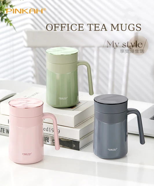 Handle Pinkah Coffee Mug Pinkah 380ml 510ml Stainless Steel Thermo - Main Image