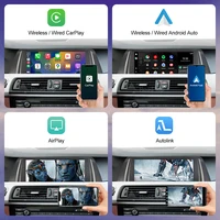 Écran d'autoradio sans fil Android, Carplay, Affichage automatique, Limitation 1920x720, BMW Série 5, F10, F11, CIC, Système NBT, 2011-2017 4