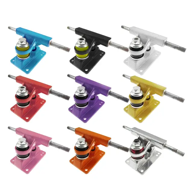 2Pcs Skateboard Truck Set - Aluminum Alloy Standard Trucks For Longboards & Skateboards