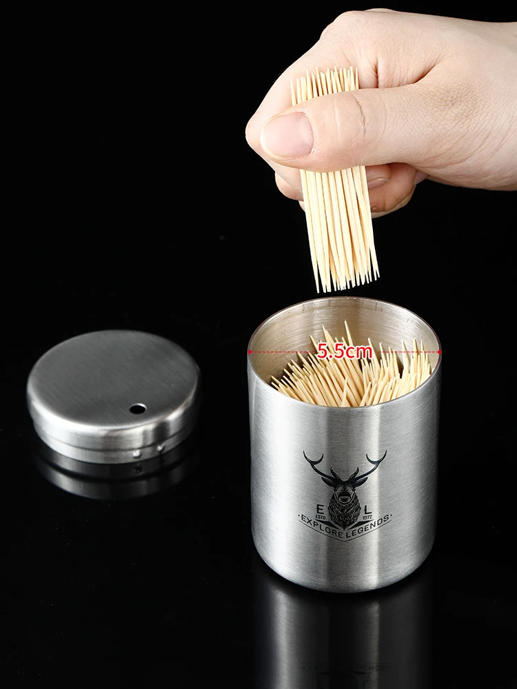 Stainless Steel Thick Toothpick Holder Nordic Style Restaurant Toothpicks  Storage Container Household Large Capacity Toothpick - Toothpick Holders -  AliExpress