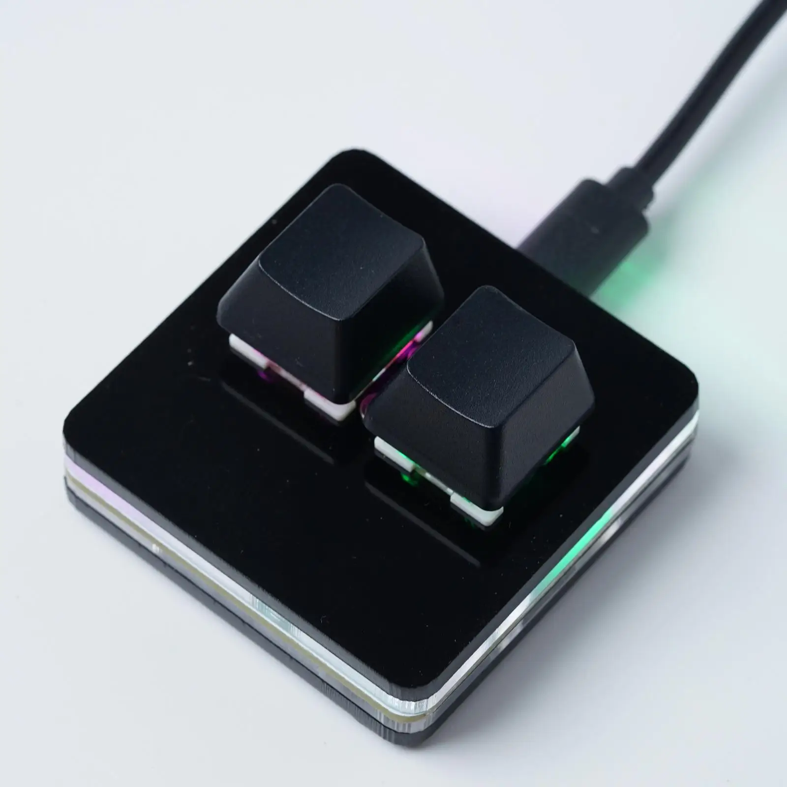 Vermelho, Prata Switch, USB, Custom Keycaps para PC, Preto, 2 Chaves