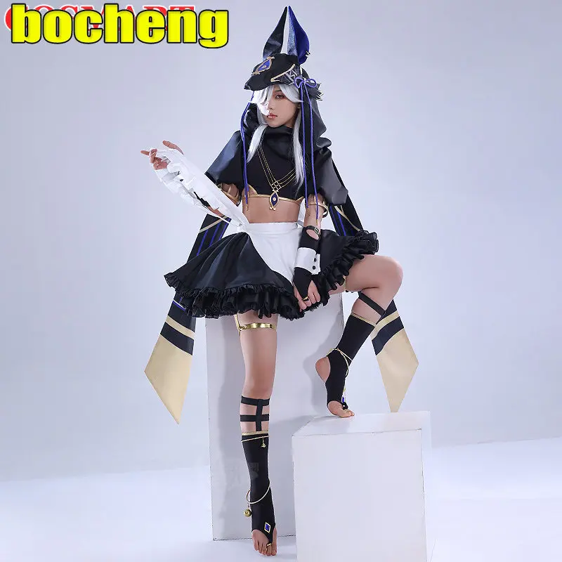 

Genshin Impact Cyno Cosplay Costume Lolita Maid Dress Uniform Activity Party Role Play Clothing Halloween Carnival Suit