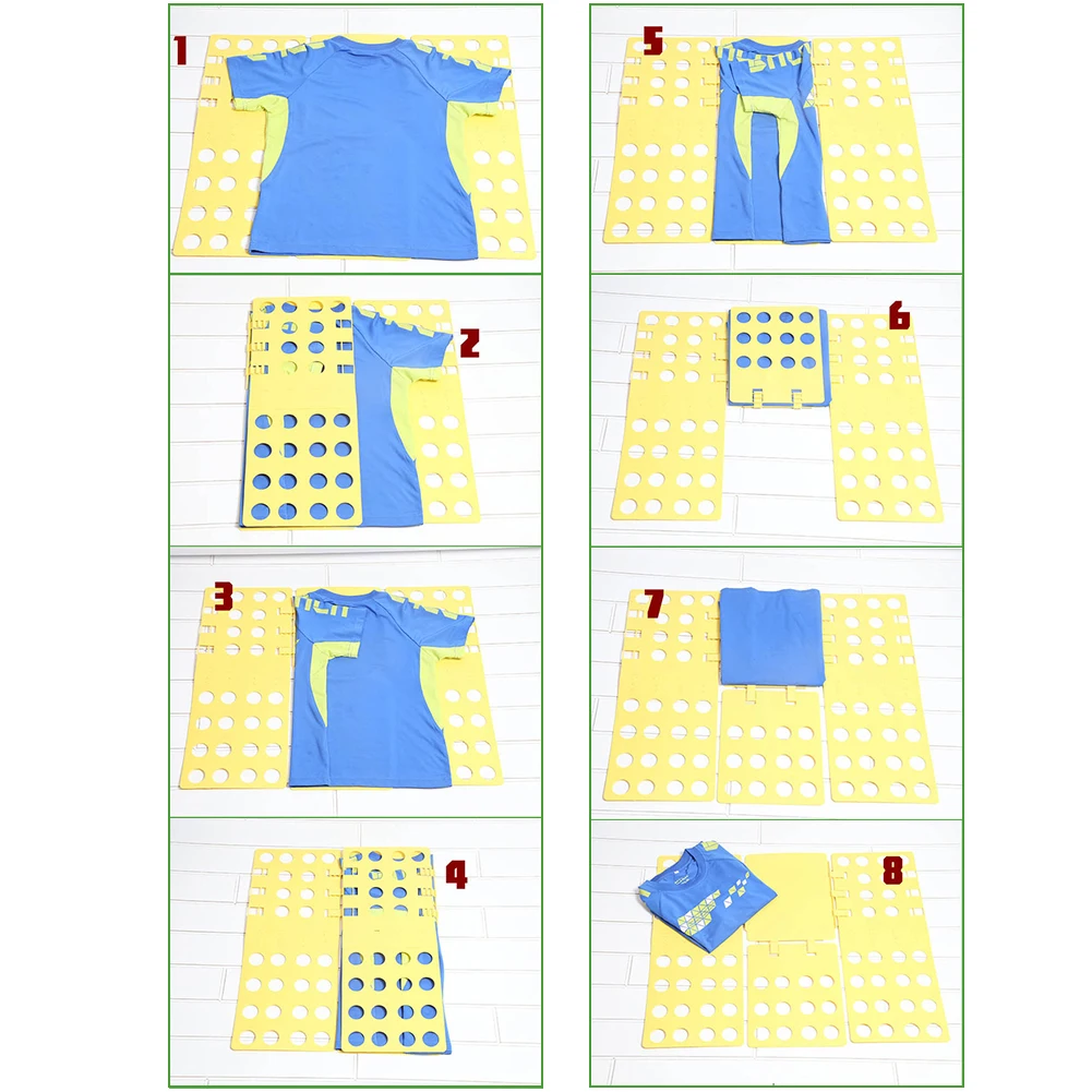 Description Picture 6 of itemClothes Folding Board Child Clothing Folder Bender Plastic Practical Detacha Children Lazy T-shirt Folder Laundry Time-saving
