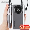 35000RPM Nail Drill Machine Rechargeable Portable Electric Nail Polishing Machine With Milling Cutter Nail Tools for Manicure 1