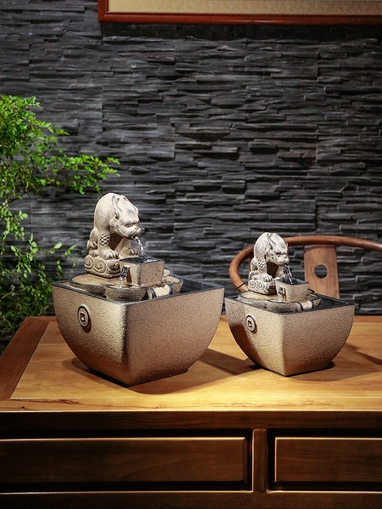 

Living room water decoration, office desktop landscaping, fountain, small circulating water decoration, and financial water syst