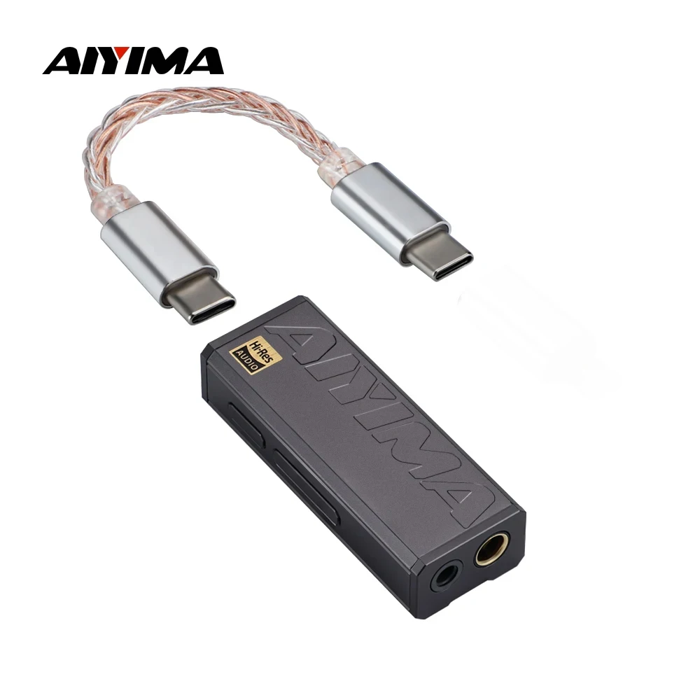AIYIMA H3 ポータブルヘッドフォンアンプ ES9039Q2M イヤホンアンプ