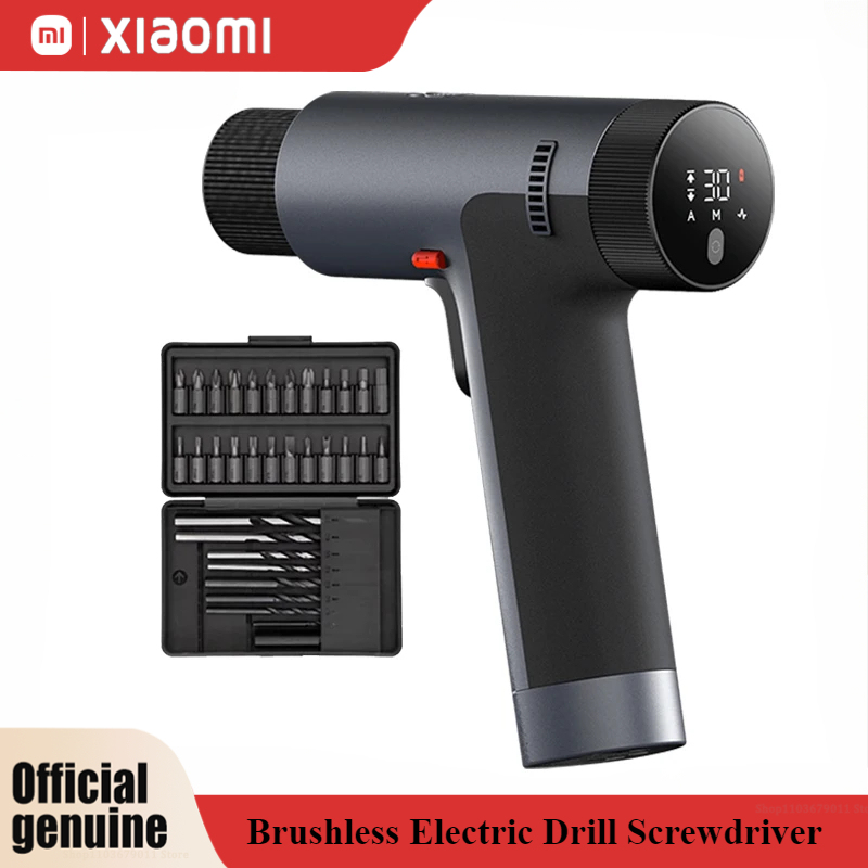Xiaomi Mijia Brushless Electric Drill Screwdriver Smart Home Power Tool Type-C Rechargeable Multi-functional Cordless Drill