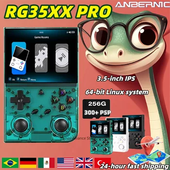 Anbernic RG 35XXPro RG35XX Pro Console di gioco portatile retrò Lettore di videogiochi retrò Supporto WiFi Linux Gioco PSP a 64 bit 256G NUOVO 1