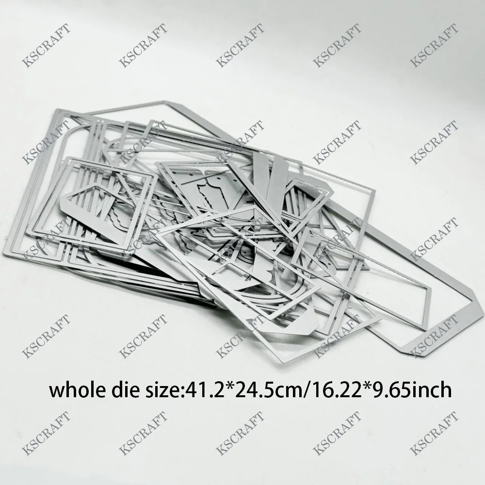 KSCRAFT 3D 가방 상자 절단 다이 스텐실 DIY Scrapbooking 장식 엠보싱 DIY 종이 카드