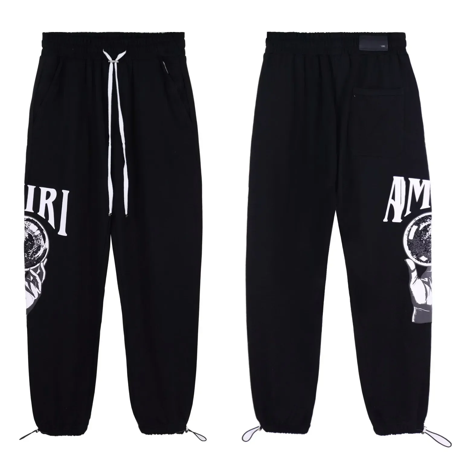 

amir spring/summer new Sunmoon casual print drawstring pants High street casual nine-quarter pants
