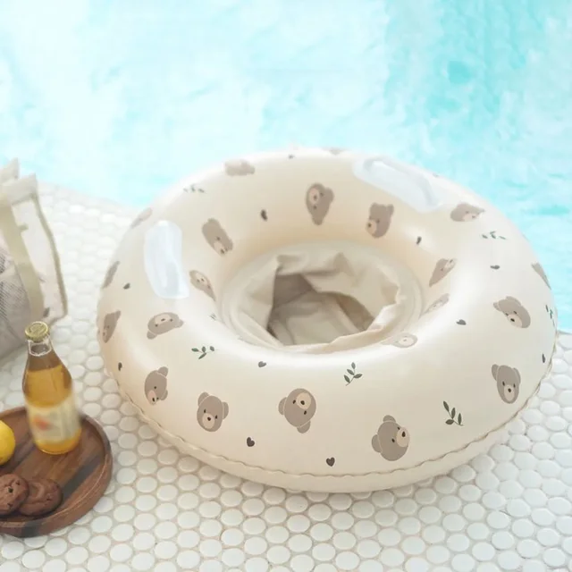 Gyerek Felfújható Úszógyűrű 2-8Y Úszó Ülés Kültéri Gyűrű Úszócsónak Baba Biztonsági Mentőmellény Medve - Image 3