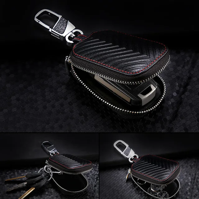 Kwmobile Pochette Clefs Avec Protection RFID - Deux Compartiments